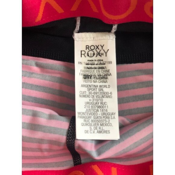 Roxy Women's Relay Running Active Dry Flight Striped Capri Pants Size S M BCH4 - Picture 9 of 11